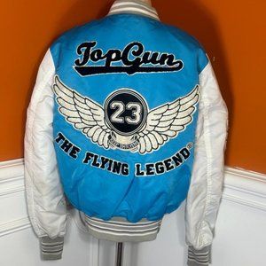 Top Gun Jacket Flying Legends Nylon Varsity Blue Size S